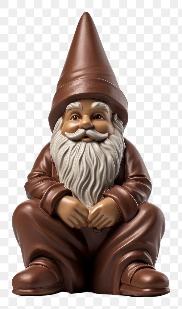 PNG Garden gnome figurine white background representation. 