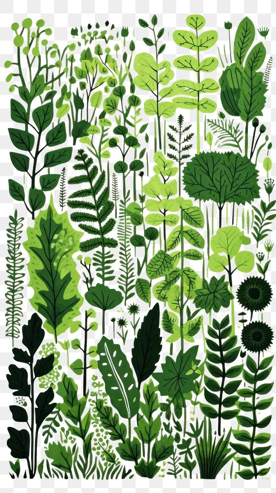 PNG Herbs vegetation drawing nature. AI generated Image by rawpixel.