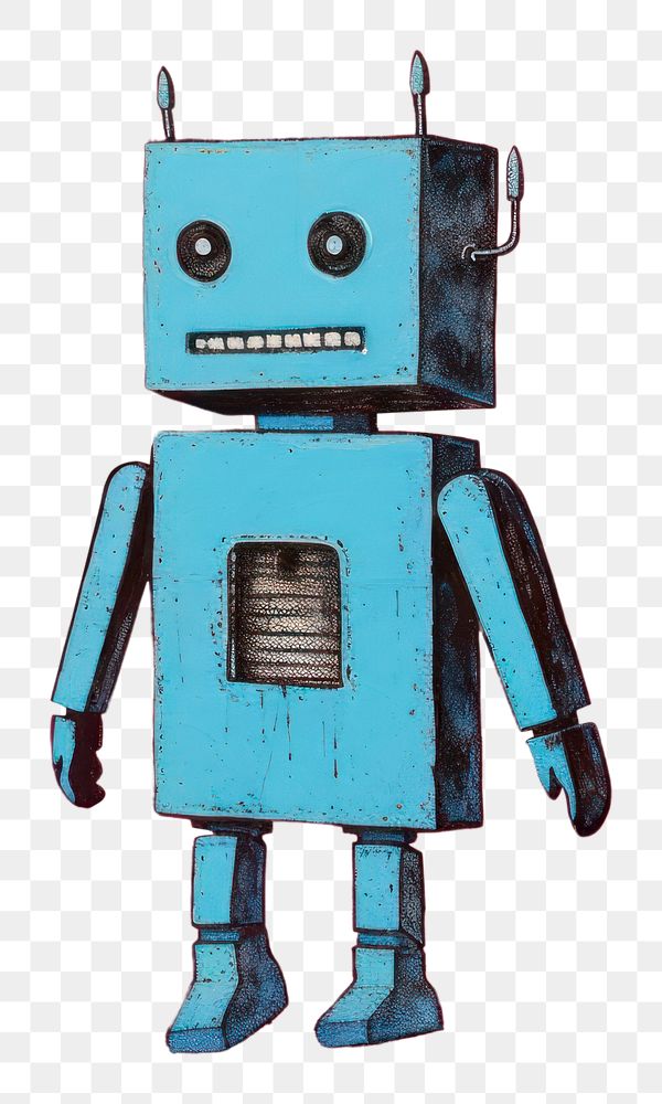 PNG Robot walking art anthropomorphic representation. AI generated Image by rawpixel.