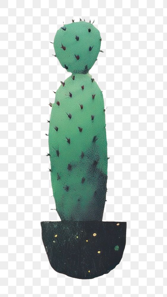PNG Cactus plant art creativity. AI generated Image by rawpixel.