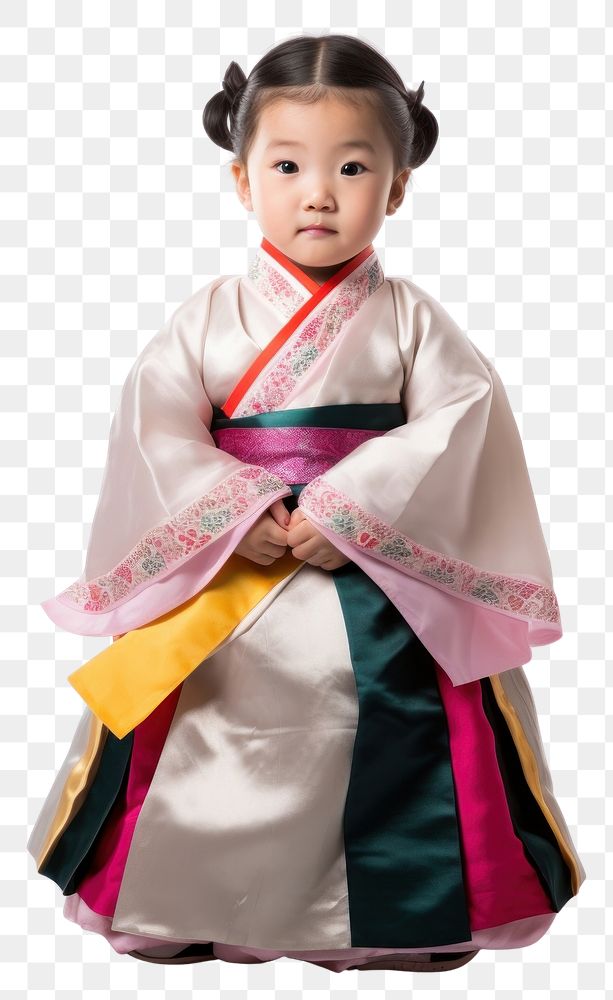 PNG Asian baby girl tradition fashion kimono. 