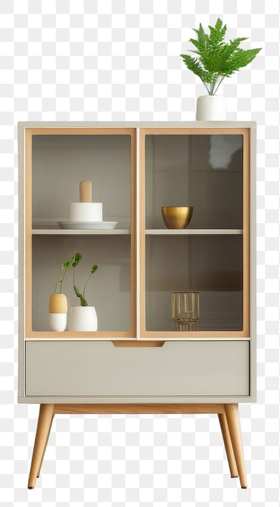PNG Cabinet clean minimal modern furniture sideboard shelf. AI generated Image by rawpixel.