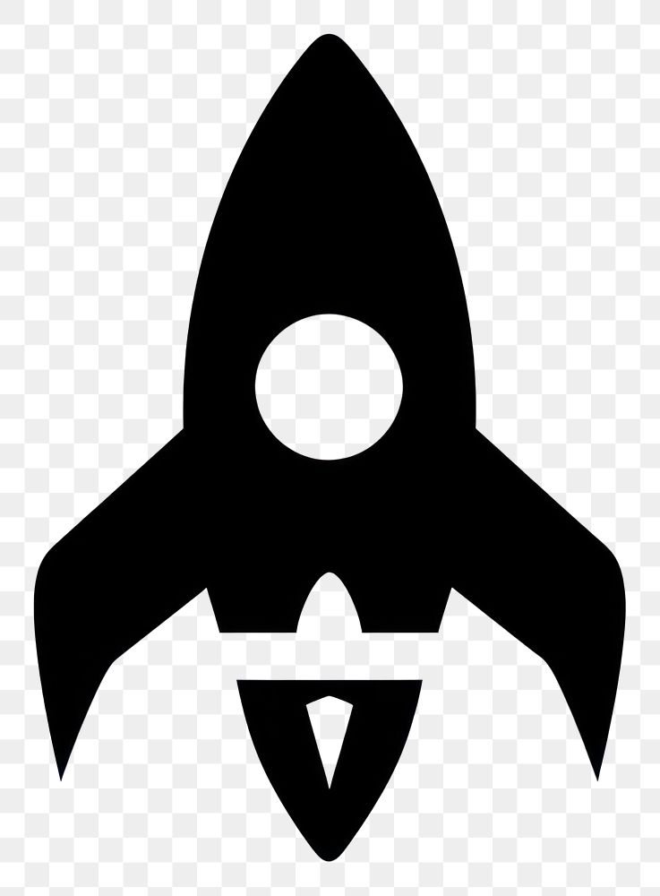 PNG Rocket silhouette symbol shape. AI generated Image by rawpixel.