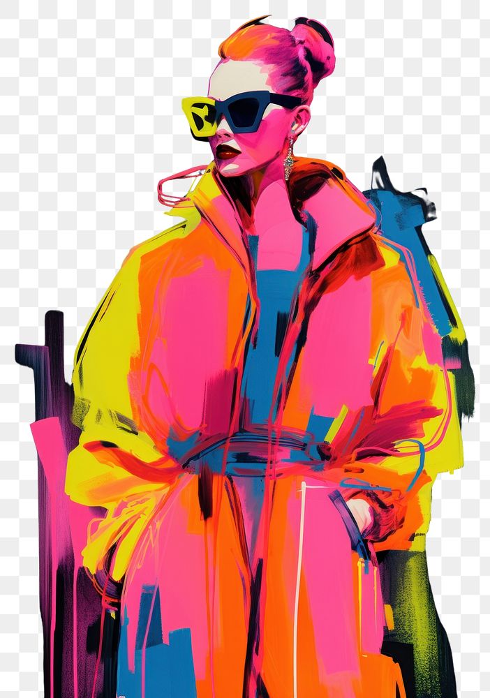 PNG Landscape fashion drawing adult. AI generated Image by rawpixel.