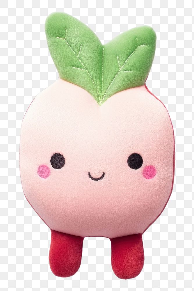 PNG  A radish toy cartoon plush. AI generated Image by rawpixel.
