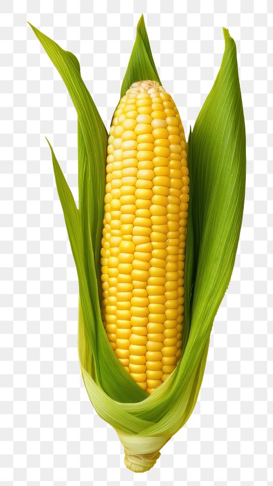 photo of *corn* top view, 8k, isolated on solid pastel color studio background --ar 3:2