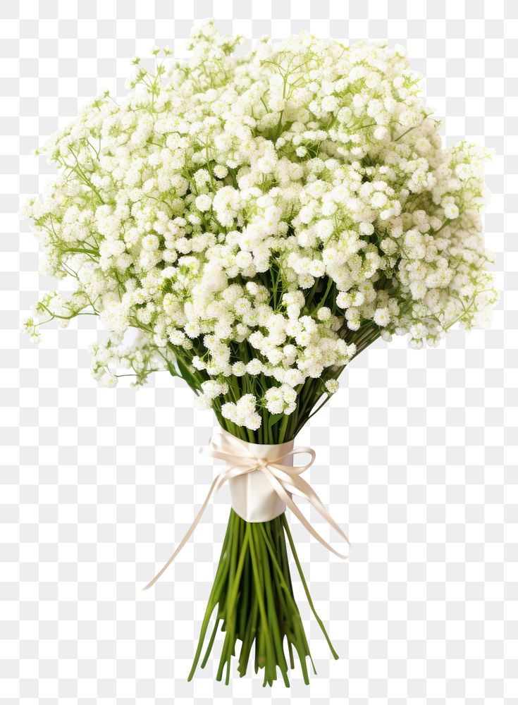 PNG Gypsophila bouquets flower plant nature. AI generated Image by rawpixel.