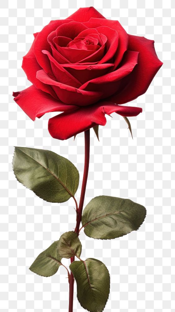 PNG Red rose flower plant nature. AI generated Image by rawpixel.