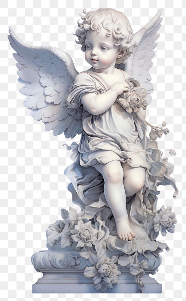 PNG The cherub little angels white background representation spirituality