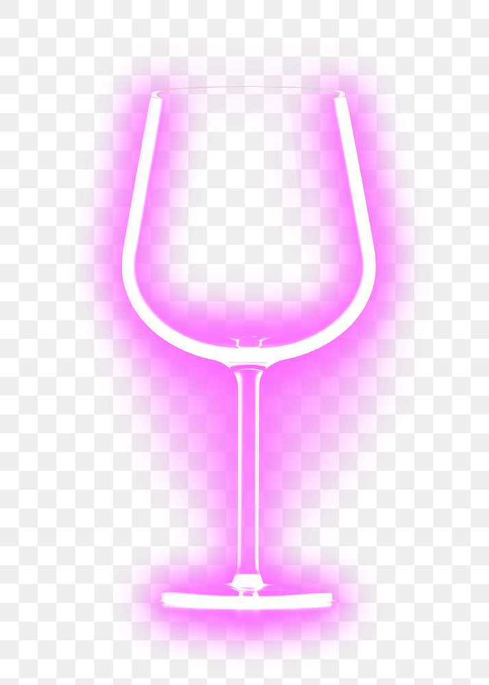 PNG Pastel neon wine glass purple light drink. AI generated Image by rawpixel.