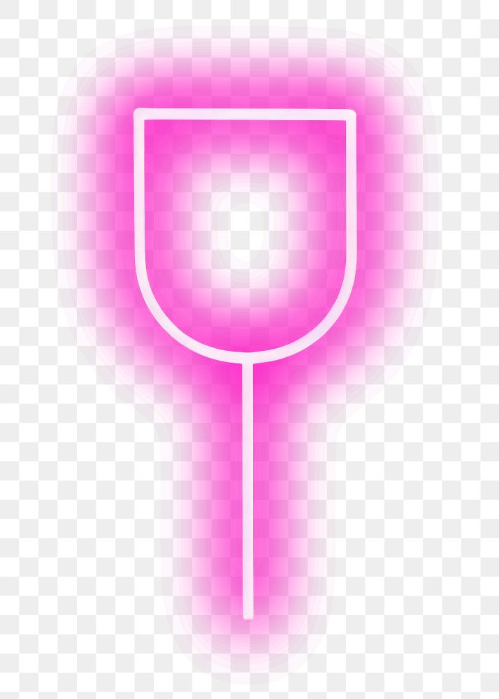 PNG Pastel neon wine glass light purple illuminated. AI generated Image by rawpixel.