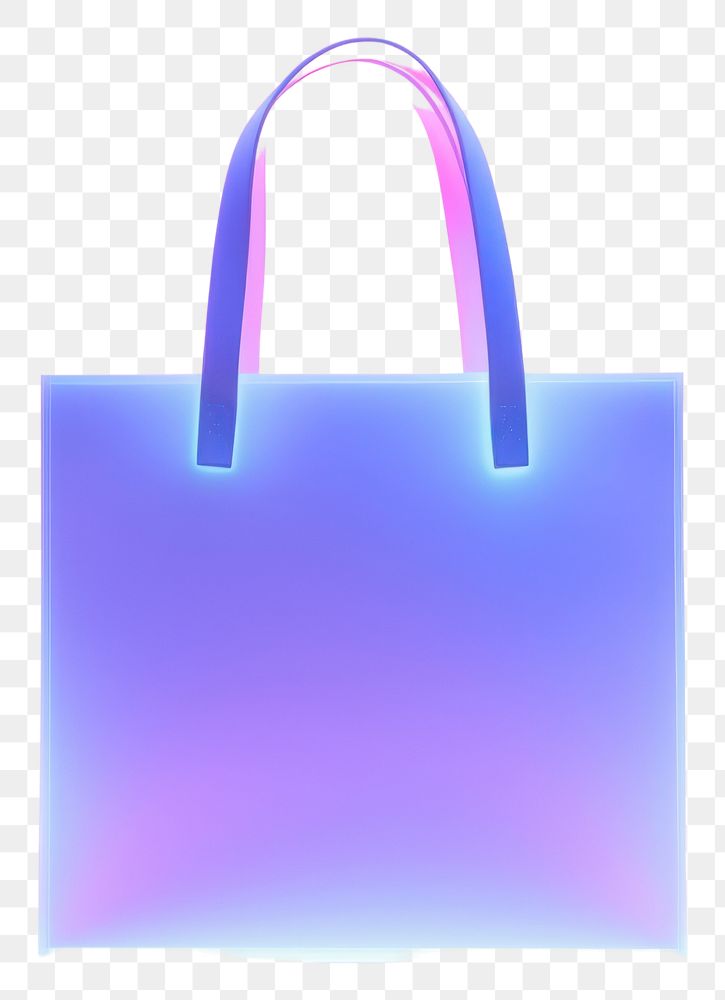 PNG Pastel neon shopping bag handbag light illuminated. AI generated Image by rawpixel.