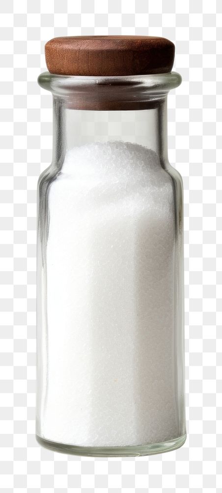 PNG A salt bottle glass drink milk. AI generated Image by rawpixel.