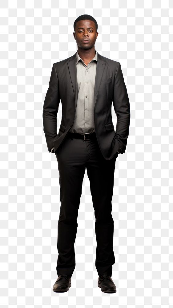 PNG Black man standing tuxedo blazer. AI generated Image by rawpixel.