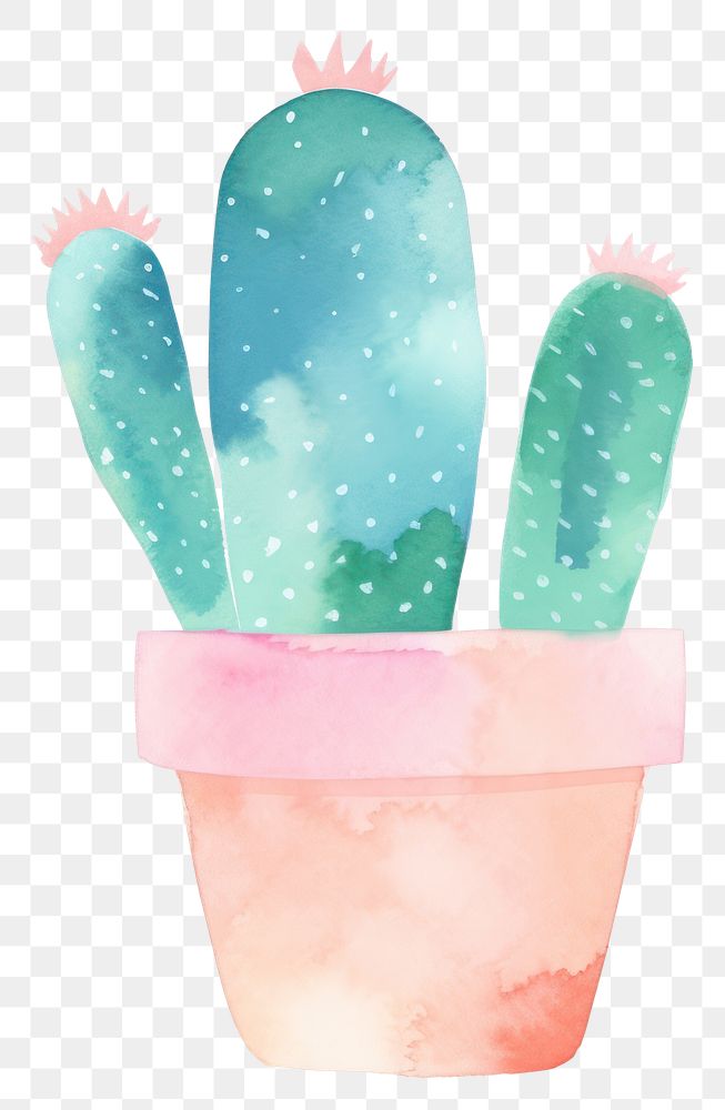 PNG Cactus pot white background creativity flowerpot. AI generated Image by rawpixel.