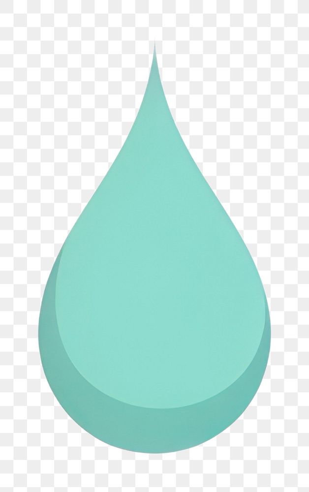 PNG Drop of water turquoise logo white background.