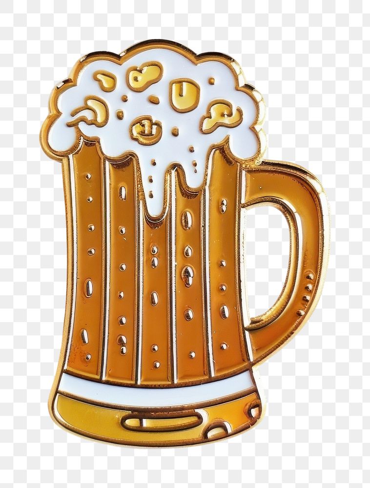 PNG Beer shape pin badge beverage alcohol glass