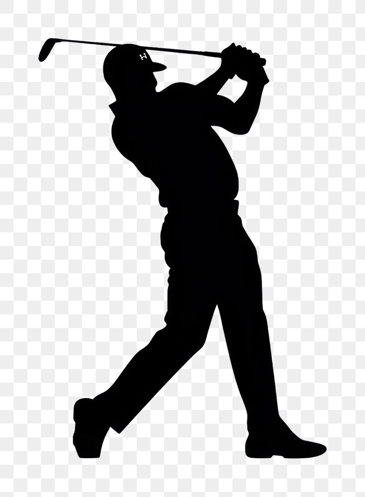 PNG Golf player silhouette person sports adult.