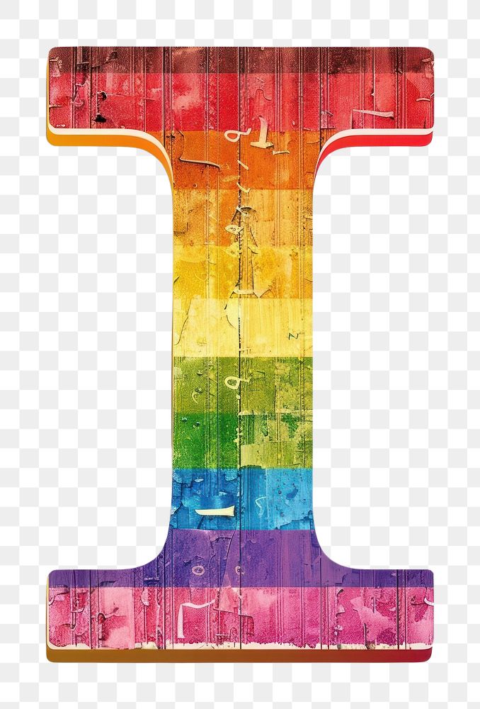 Rainbow with alphabet I symbol device number.