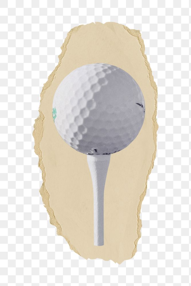 PNG golf ball, collage element, transparent background