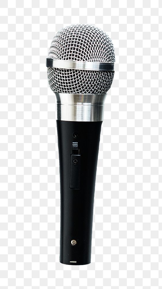 Microphone png object sticker, transparent background