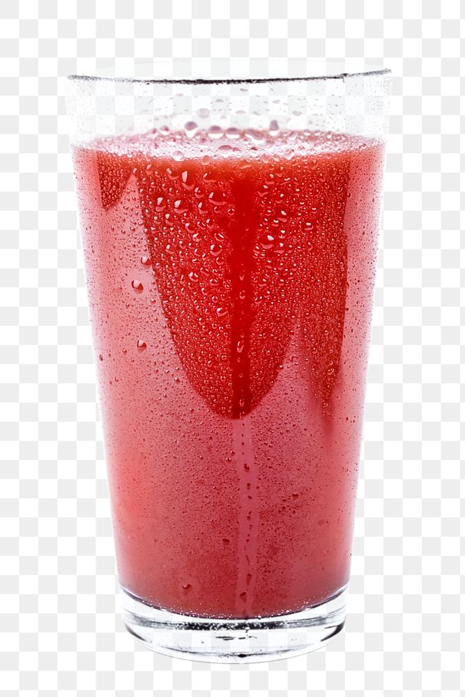 Red juice png, transparent background