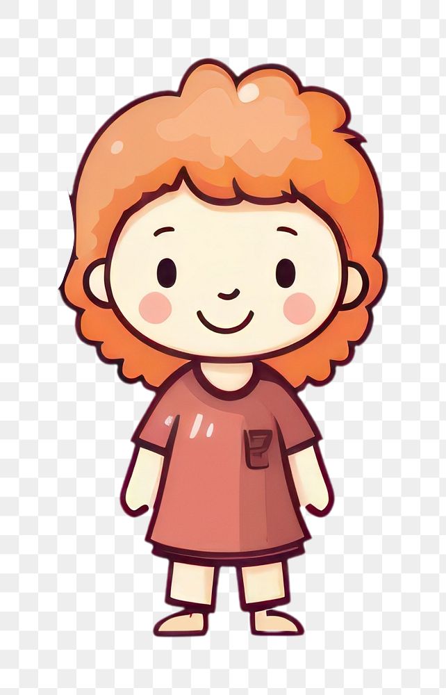 PNG  Holiday cartoon child cute. AI generated Image by rawpixel.