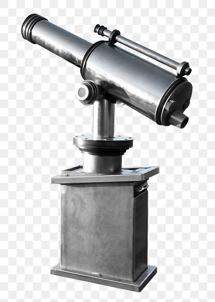 Telescope png, isolated object, transparent background
