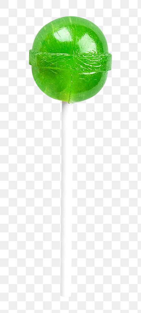 Green lollipop png, collage element, transparent background