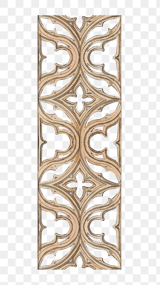 PNG Ornate leaf divider, decorative element by Charles Dyce, transparent background.  Remixed by rawpixel. 