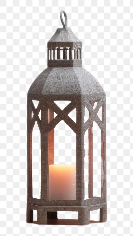 PNG Ramadan lantern candle lamp. AI generated Image by rawpixel.