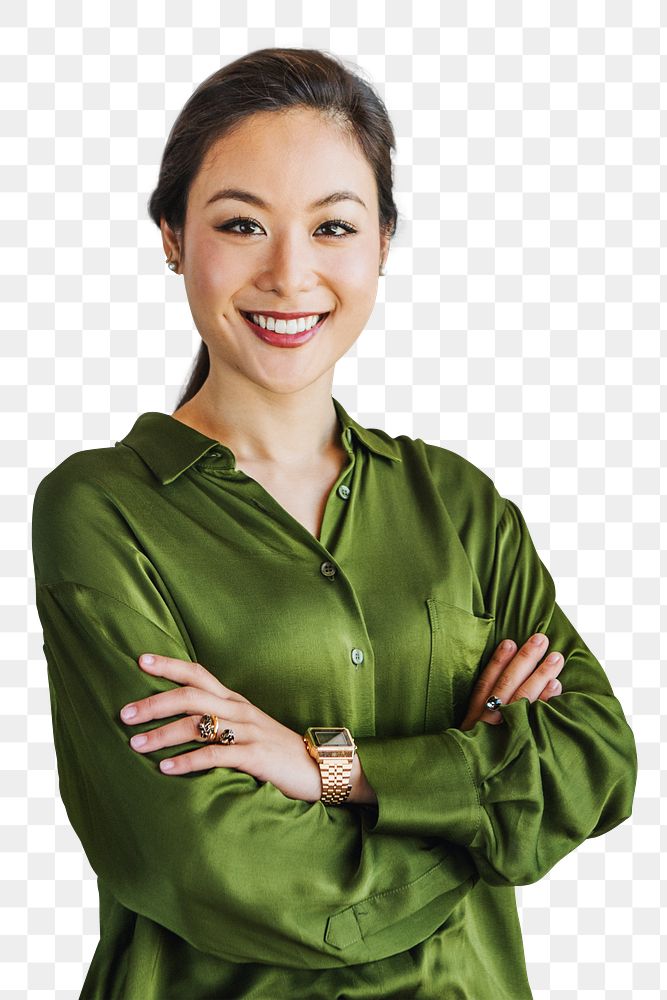 Cheerful woman in a studio shoot