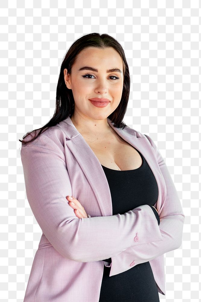 Portrait of a businesswoman transparent png