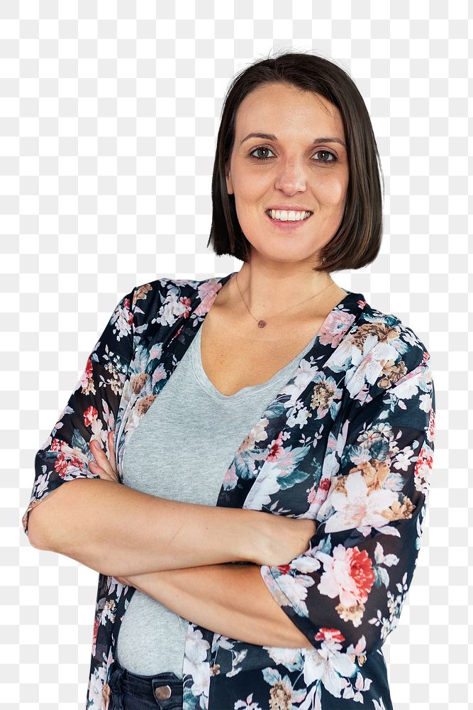 Portrait of a woman transparent png