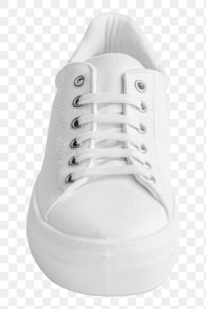 Png unisex white canvas sneakers | Free PNG Sticker - rawpixel