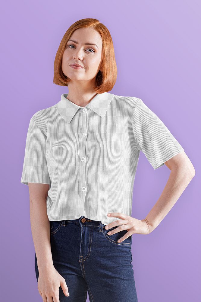 Shirt png mockup transparent, women's apparel fashion design