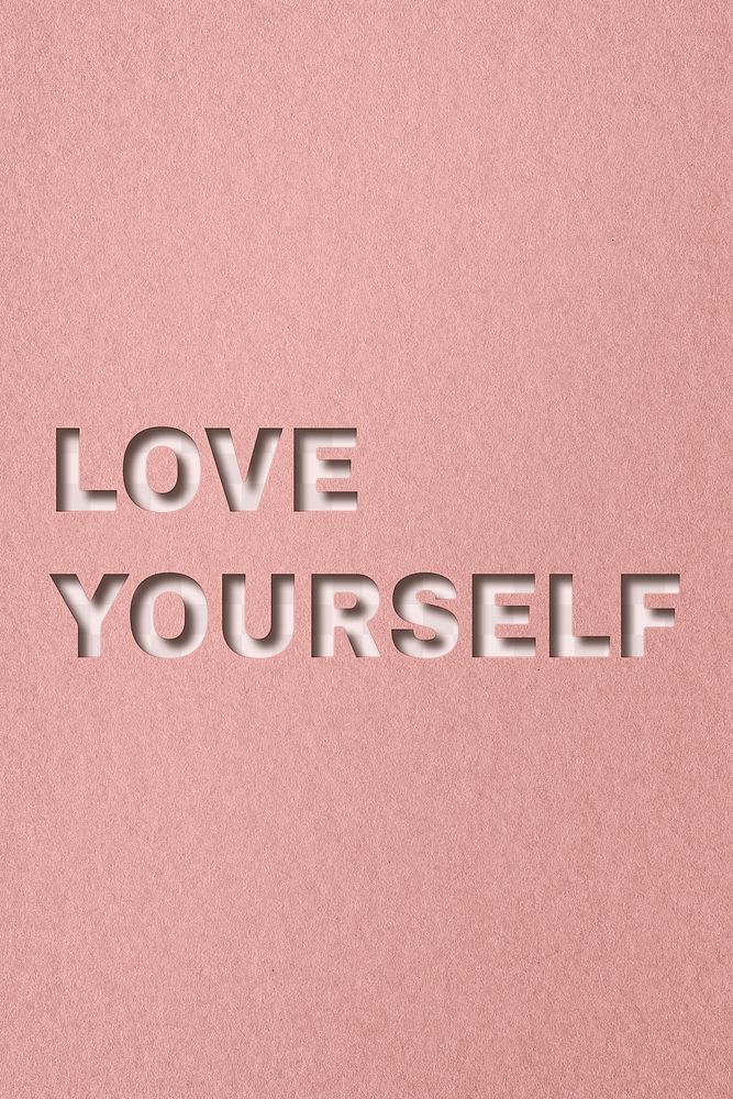 Love yourself word png clipart | Free PNG - rawpixel