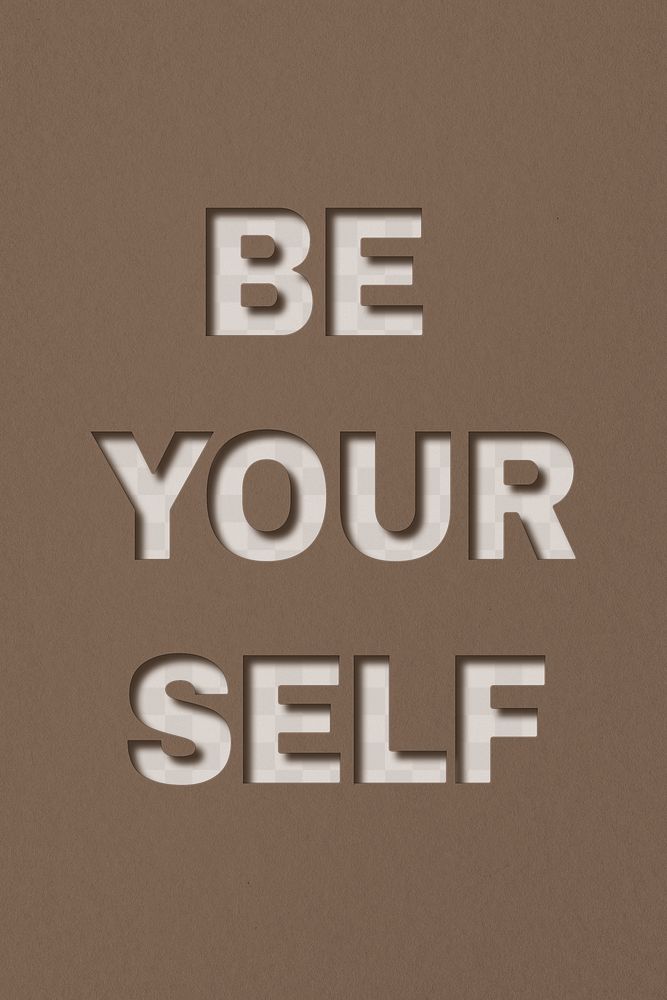 Png word be yourself bold | Free PNG - rawpixel