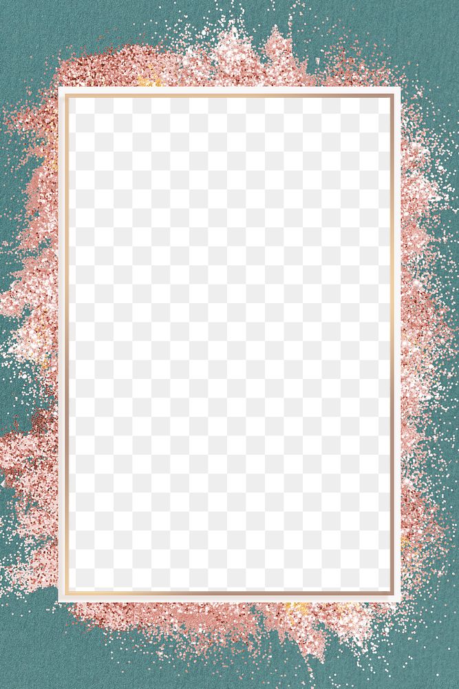 Rose gold glitter frame png | Free PNG - rawpixel