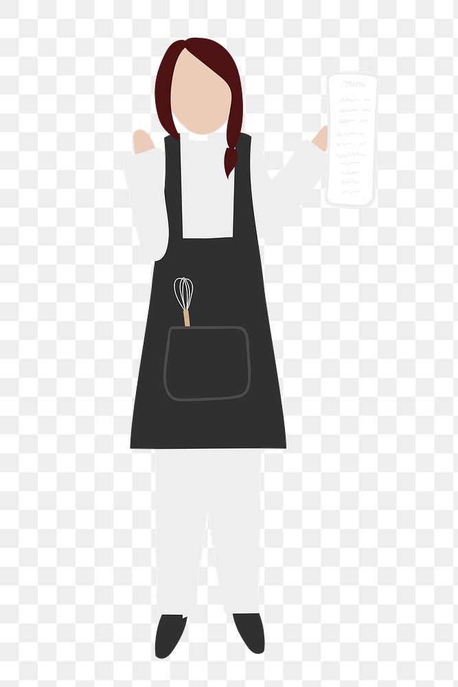 Restaurant owner png clipart, small business illustration