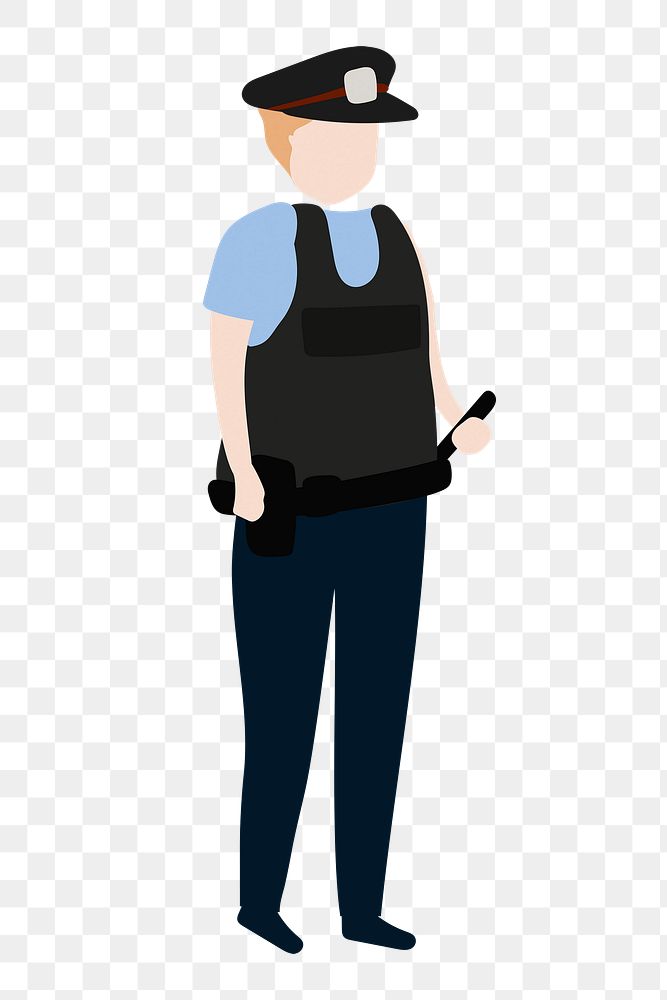 Police officer png clipart, occupation, character illustration