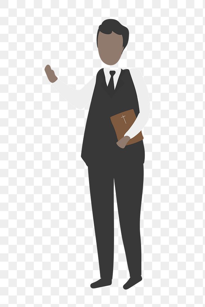 Pastor png clipart, religious leader, career cartoon