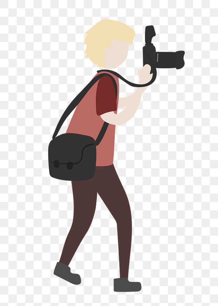 Male paparazzi png clipart, entertainment industry job cartoon