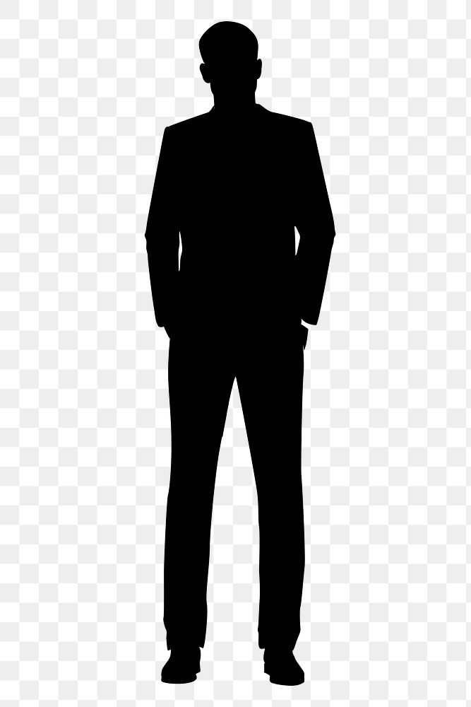 Businessman png hands in pocket silhouette