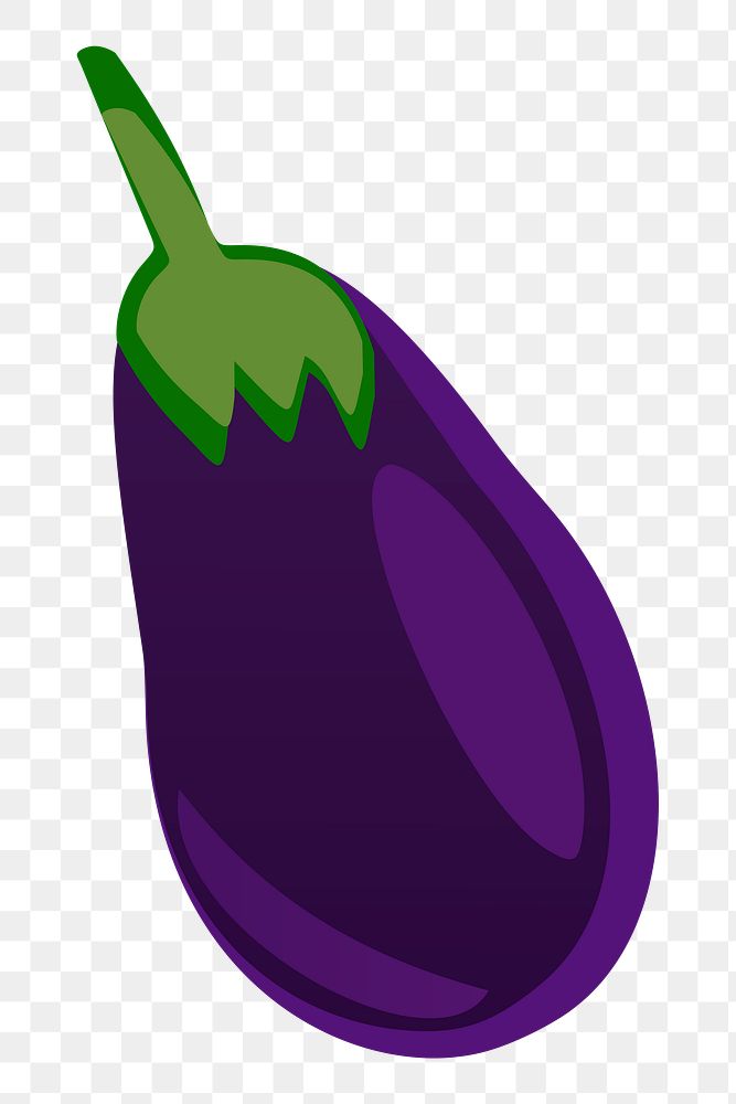 Eggplant vegetable png sticker illustration, transparent background. Free public domain CC0 image.