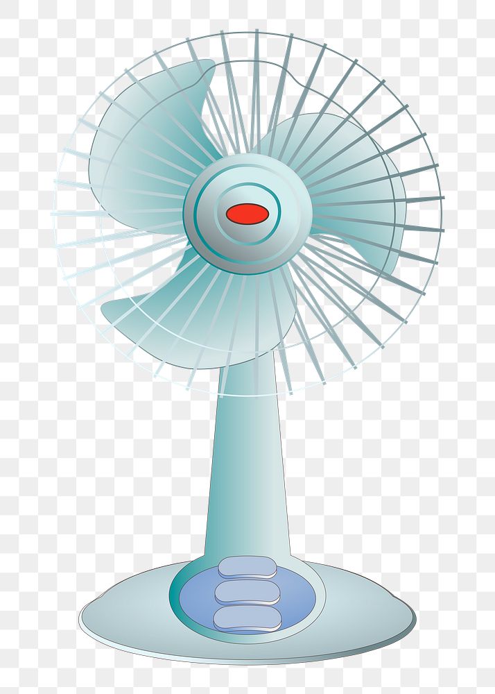 Electric fan png sticker illustration, transparent background. Free public domain CC0 image.