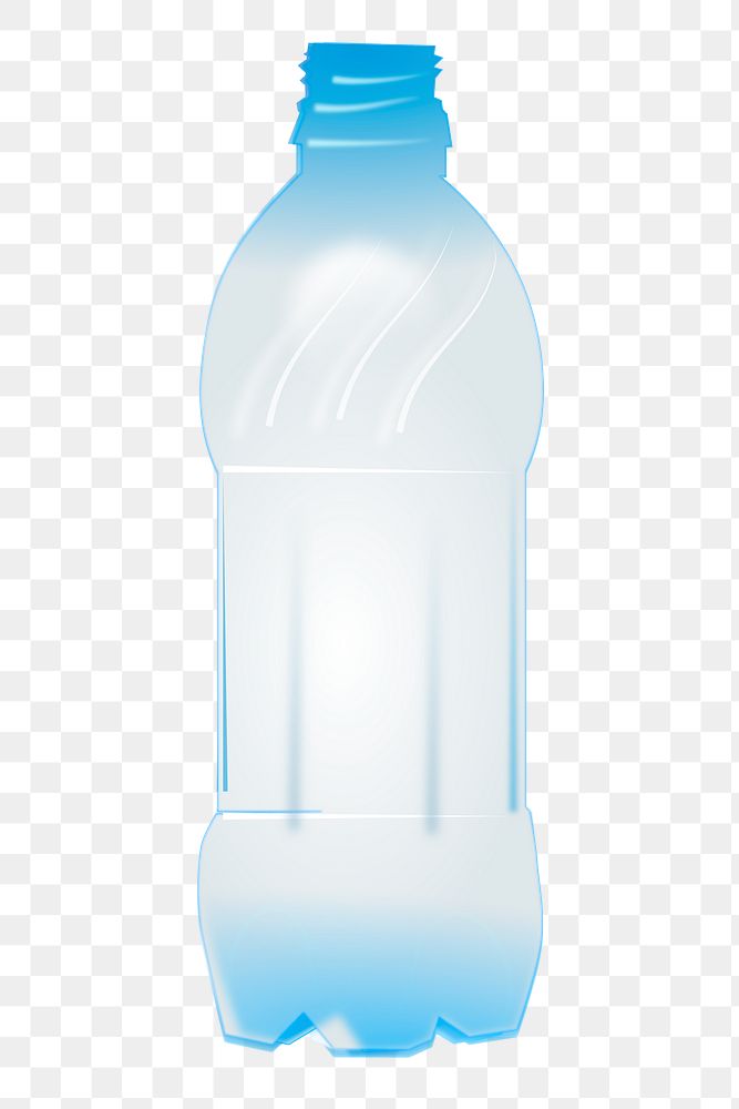 PET plastic bottle png sticker, transparent background. Free public domain CC0 image.
