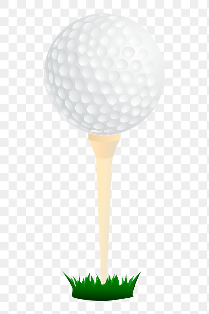 Golf ball png sticker clipart, transparent background. Free public domain CC0 image.