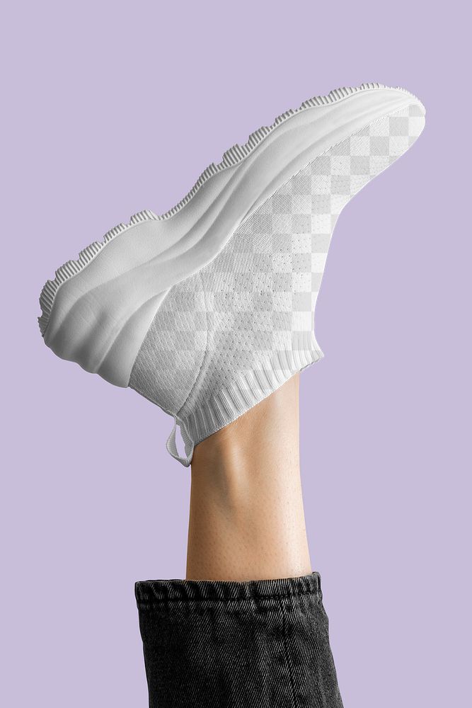 Pull on sneakers mockup apparel png