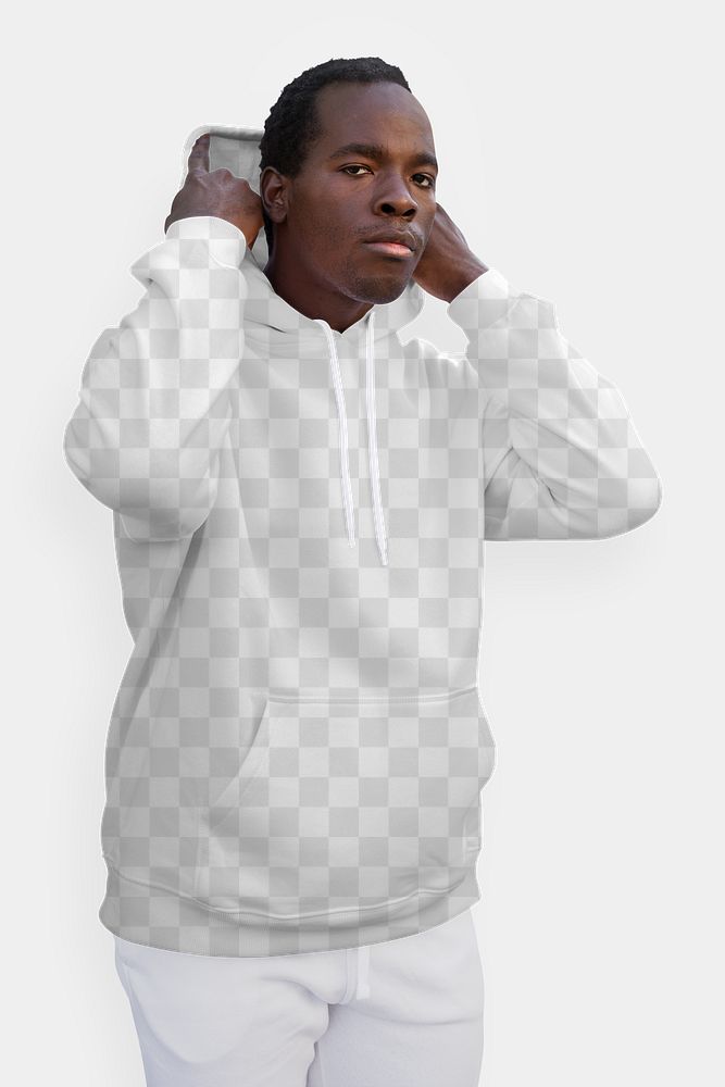 Png menswear hoodie mockup simple fashion apparel